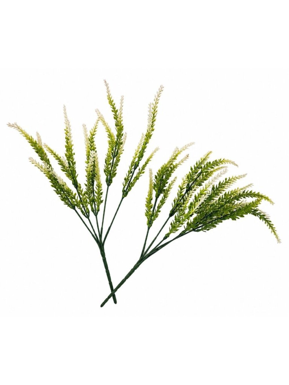 White Lavender Stems Faux Salvia Greenery Picks Floral Deco